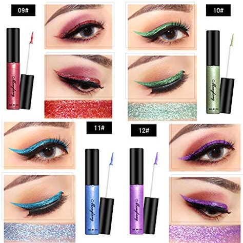 Glitter Liquid Eyeliner Coosa 12 Colors Long Lasting Waterproof