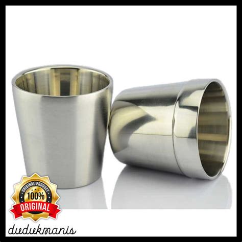 Jual Gelas Bir Stainless Steel Ml Mug Mini Cangkir Tempat Minum Per