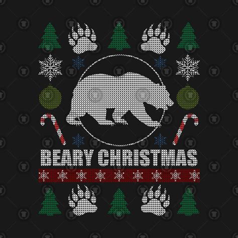 Gay Bear Beary Christmas Gay Bear T Shirt TeePublic