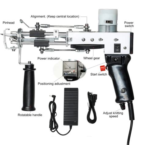 Tufting Gun Kit In Cut Pile And Loop Pile Electric Carpet Weaving