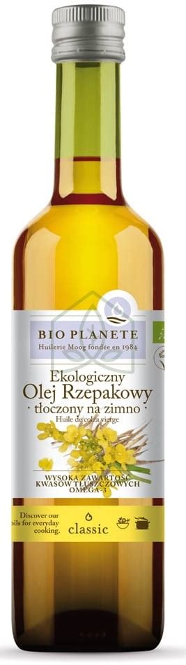 Olej Rzepakowy Virgin Bio Ml Bio Planete