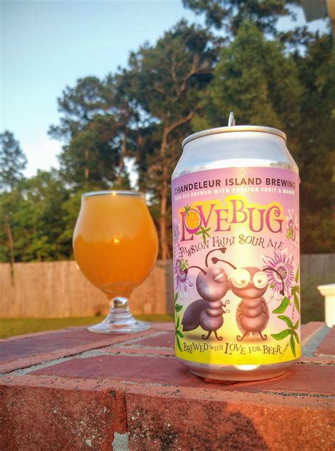 Love Bug Passion Fruit Sour Ale From Little Ole Chandeleur Island