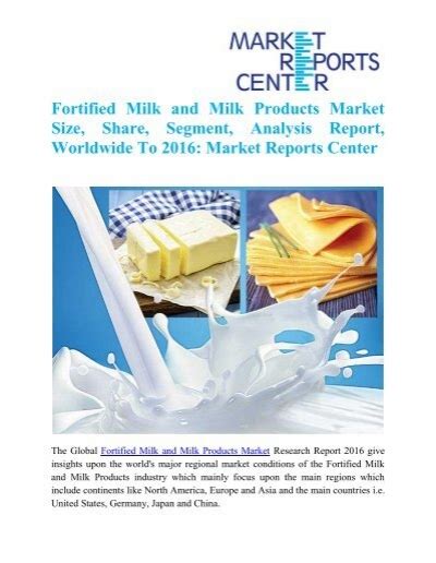 Fortified Milk And Milk Products Market Size Share Segment Analysis