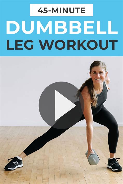 45-Minute Dumbbell Leg Workout (Video) | Nourish Move Love