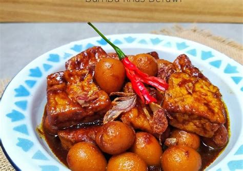 Resep Semur Tahu Telur Puyuh Bumbu Khas Betawi Oleh Mira Jabir Cookpad