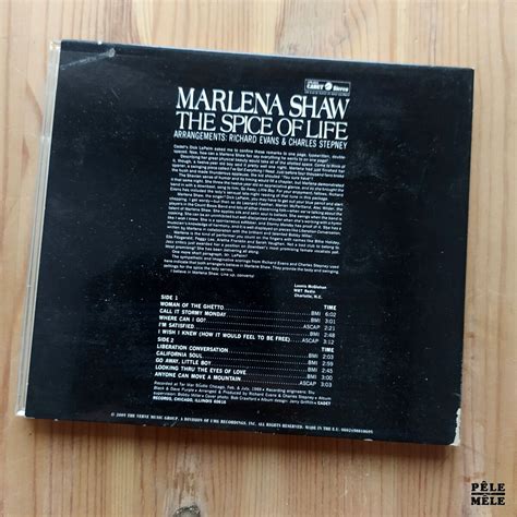 Marlena Shaw The Spice Of Life Cadet 1969 Pêle Mêle Online