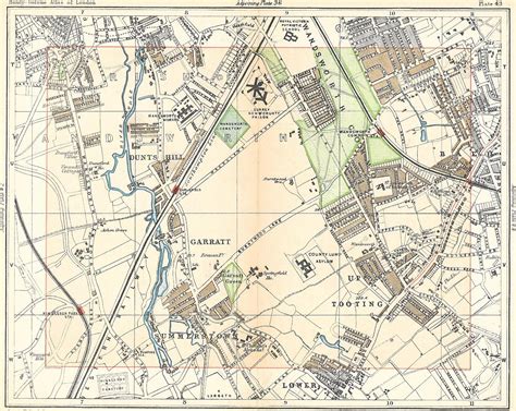 Earlsfield Tooting antique map – Maps and Antique Prints