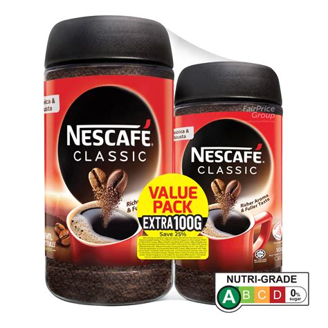 Nescafe Instant Soluble Coffee Jar Classic Value Pack Ntuc Fairprice