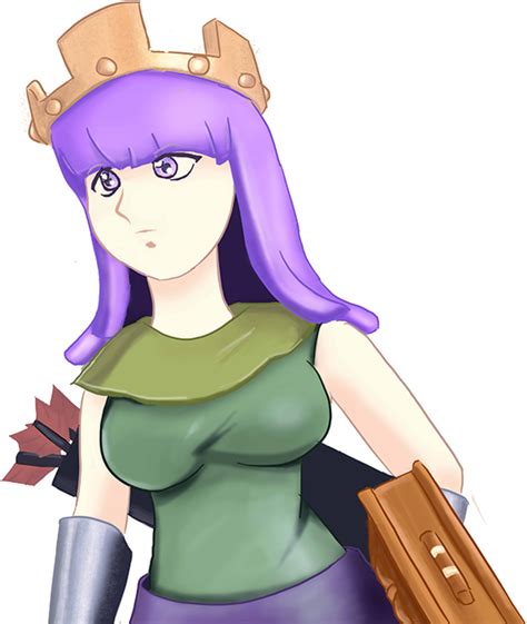 Clash Of Clans Clash Royale Archer Queen Drawing Deviantart Clash Archer Queen Art