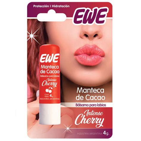 Manteca de cacao bálsamo para labios intense cherry División Consumo Ewe