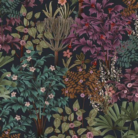 dark botanical wallpaper 4