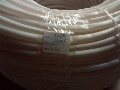 Трубка ТВ-40 (кембрик) 8,0 х 0,6 (200 м) белая (Артикул: тв40-8,0x0,6 ...