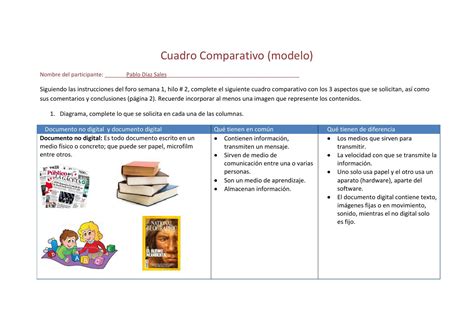 Cuadro Comparativo Tarea Cuadro Comparativo Nombre Del Estudiante My