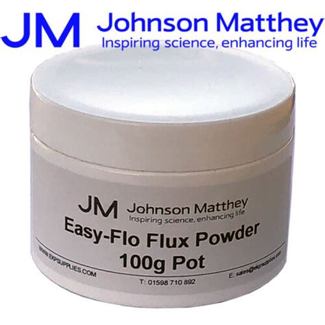 Johnson Matthey Easy Flo Flux Powder 100g Pots EBay