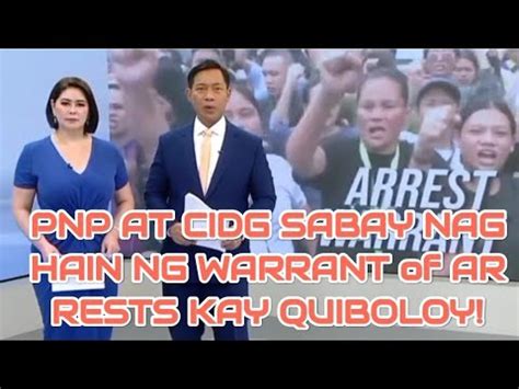 LATEST PNP At CIDG Sabay Nag Silbi Ng Warrants Of Arrests Laban Kay