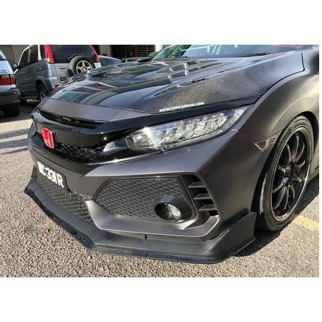 Honda Civic Fc Varis Front Lip Carbon Fiber Shopee Malaysia