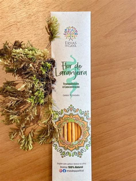 Incenso Natural De Vareta Flor De Laranjeira Ervas De Gaya