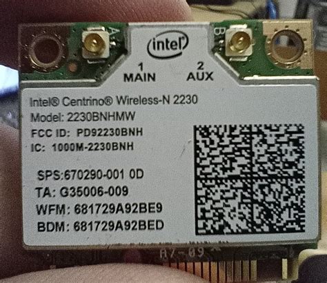 Intel Centrino Wireless N Wi Fi Card