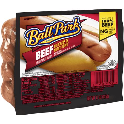 Ball Park Beef Franks Nutrition Label Besto Blog