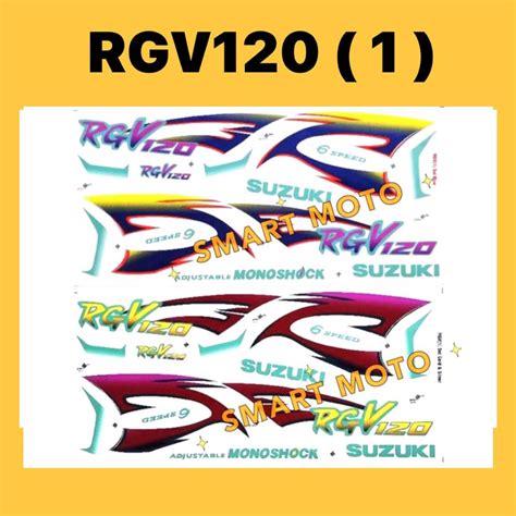 Suzuki Rgv Body Sticker Strike Stripe Rgv Cover Set