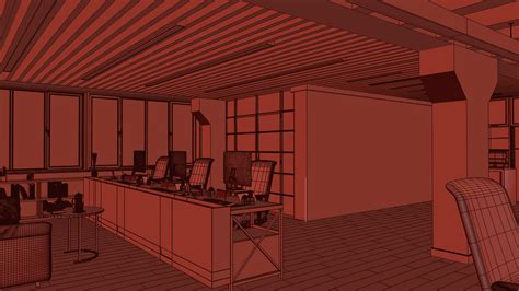 Office Interior 3d Model Cgtrader