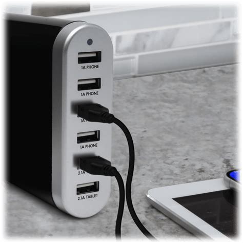 Sidedeal Sharper Image 6 Usb Port Rapid Desktop Charging Station