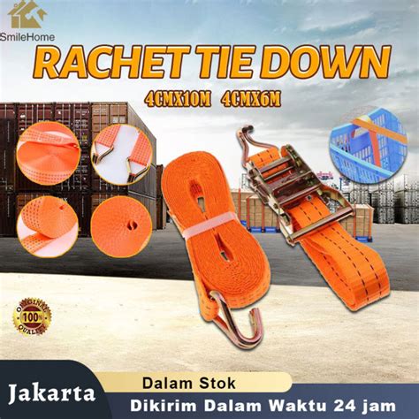 Rachet Tie Down Ton X Meter Tali Ikat Barang Mobil Truk Kualitas