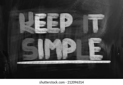 Keep Simple Concept Stock Illustration 212096314 | Shutterstock