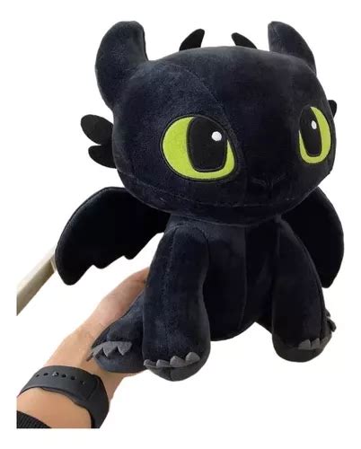 L Furia Nocturna Night Fury Chimuelo Dragón Peluche 30 Cm 1 Cuotas