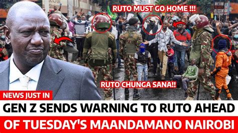 Live Maandamno Tuesday Gen Z Occupies All Counties In Kenya Chanting