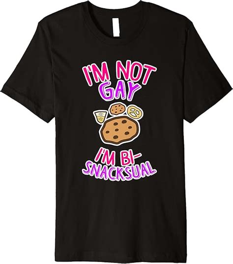 Funny Bi Pride Shirt Bisexual Lgbtq Bi Snacksual Premium T