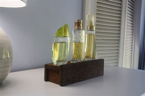 Wood Shelf Cologne Bottle Shelf Perfume Bottle Shelf Made Etsy