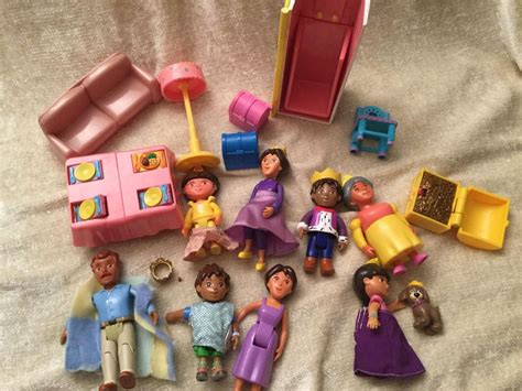 Dora the Explorer Talking House Dollhouse Furniture Figure Lot Mattel Viacom | #1856893365