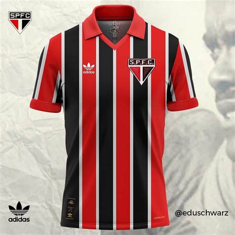 Camisa Leônidas da Silva do São Paulo 2020 Adidas Eduardo Schwarz