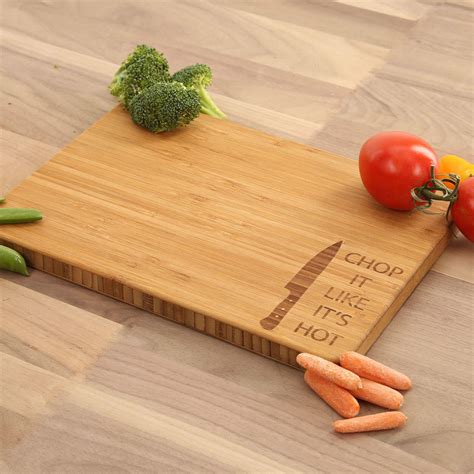 Chop It Like It S Hot Bamboo Cutting Board Etsy