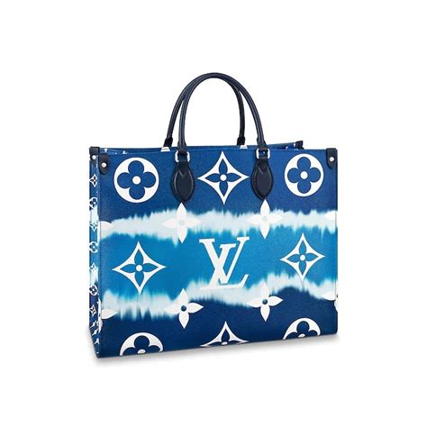 Louis Vuitton Lv Escale Onthego Monogram Canvas Large Tote M45120 Blue