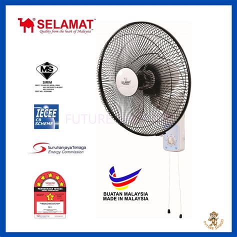 KDK Wall Fan KU408 40cm 16 White And All Branded Wall Fan With