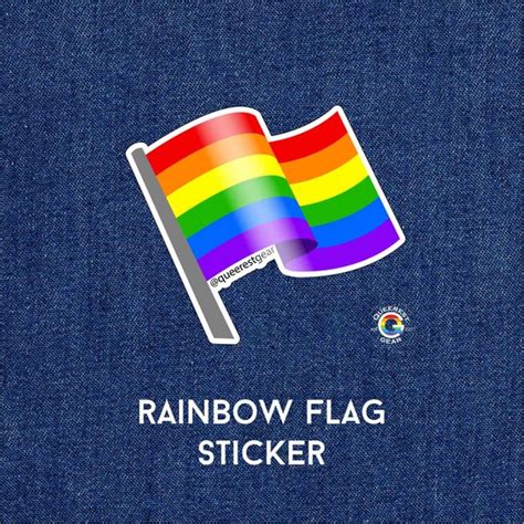 Gay Sticker Gay Pride Sticker Rainbow Flag Sticker LGBT Etsy
