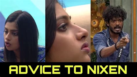 Archana Advice To Nixen Bigg Boss Tamil Season Review Youtube