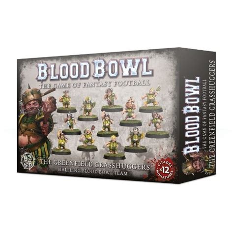 Games Workshop Blood Bowl Los Greenfield Grasshuggers Halfling Team