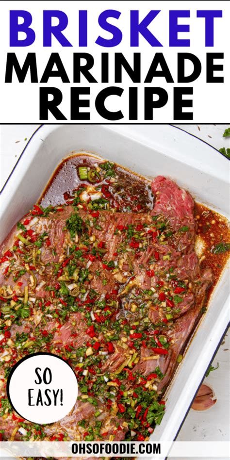 Brisket Marinade Recipe - Oh So Foodie