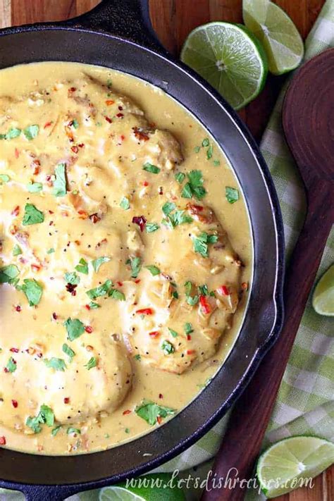 Creamy Coconut Lime Chicken Let S Dish Recipes