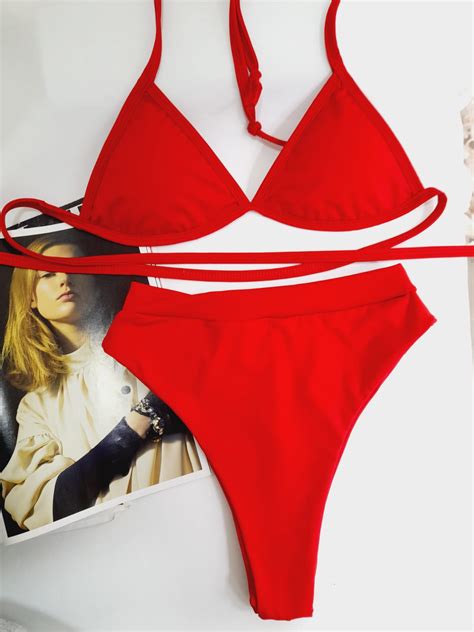 BIQUINI CORTININHA FIXO BOJO CALCINHA HOT PANT VERMELHO Booh Brasil Loja De Roupas E