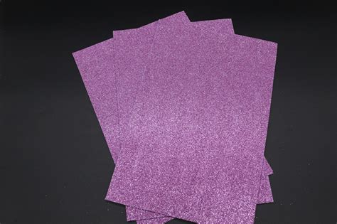 Фиолетовый Фоамиран для рукоделия глиттерный 2мм Foamiran с глиттером ...