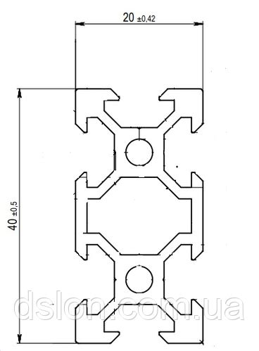 Купить Станочный профиль 20х40, цена 210 ₴ — Prom.ua (ID#1734982699)