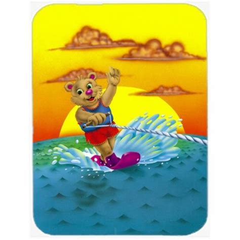 Teddy Bear Water Skiing Mouse Pad Hot Pad Or Trivet 1 Kroger