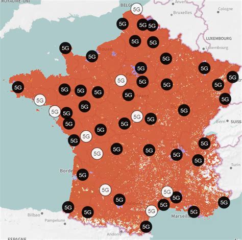 5G Orange déploiement du réseau carte de couverture et forfaits 5G