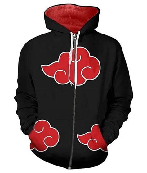 Buy Naruto Akatsuki Itachi Uchiha Zipper Hoodie | Naruto Akatsuki Hoodie