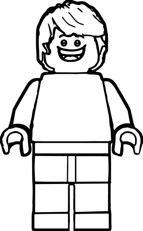 Lego Man Coloring Page For Students Educative Printable