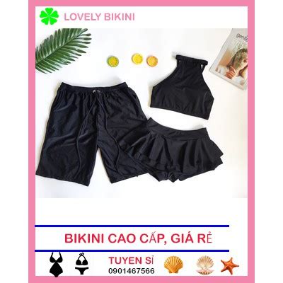 Bikini cặp nam nữ yếm váy tầng Shopee Việt Nam